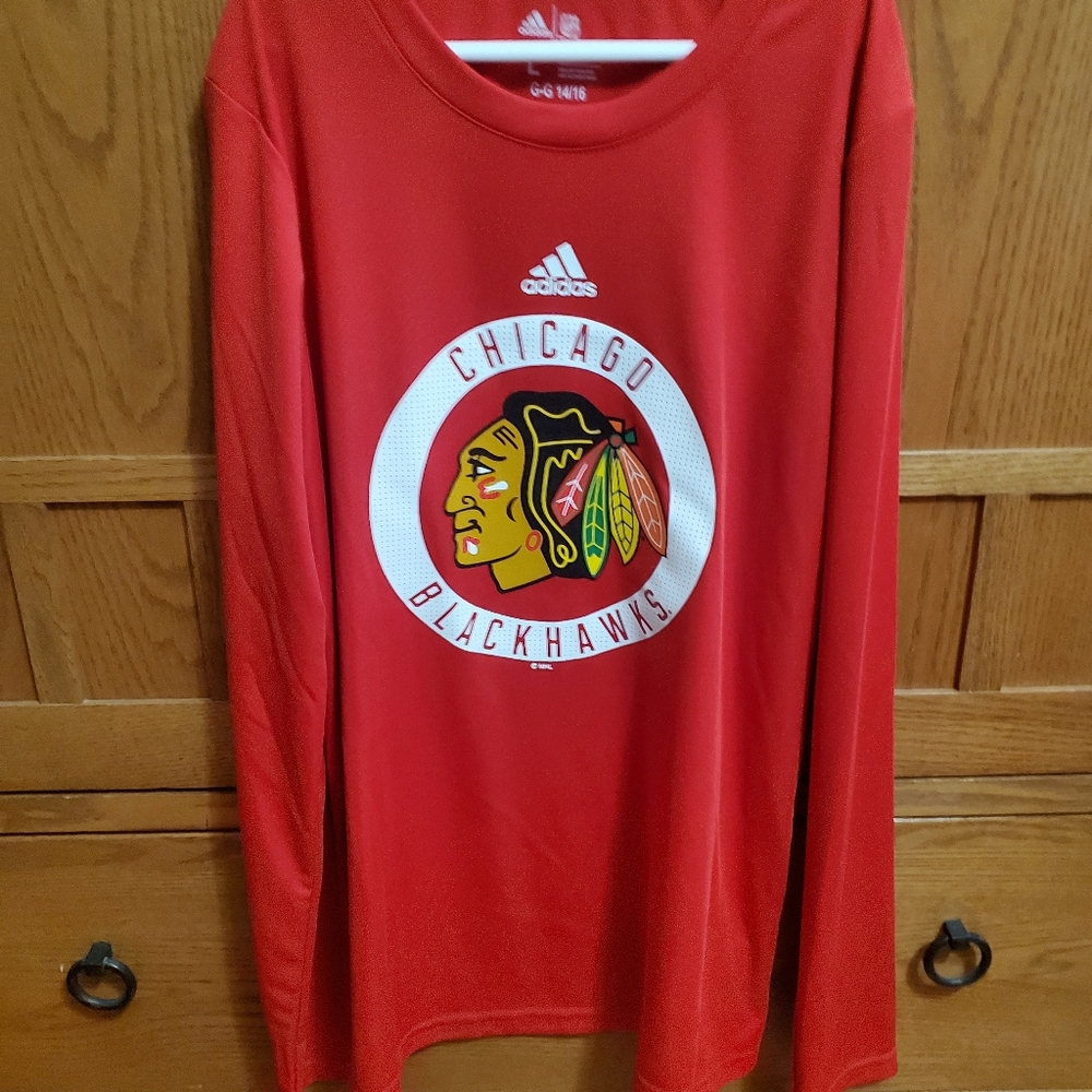 Adidas NHL Blackhawks long sleeve tshirt BOGO